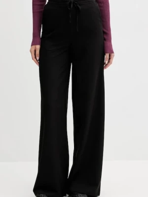 Colmar spodnie damskie kolor czarny szerokie high waist 0606.2ZW
