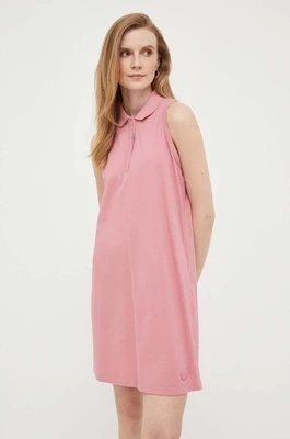 Colmar sukienka bawełniana kolor różowy mini prosta