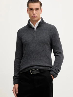 Colmar sweter z wełną męski kolor szary z półgolfem 4472.5YR