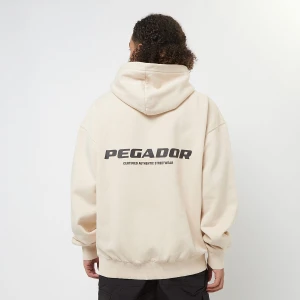 Pegador Colne Logo Oversized Hoodie mężczyźni Bluzy beż rozmiar Odzież