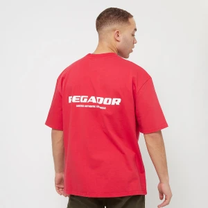 Pegador Colne Logo Oversized Tee mężczyźni T-Shirty i Polo czerwony rozmiar Odzież