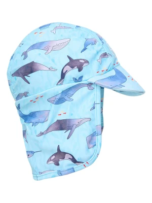 Color Kids Czapka w kolorze błękitnym z osłoną karku rozmiar: 50 cm