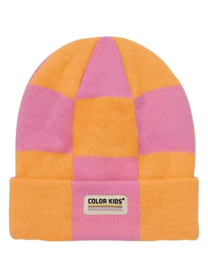 Color Kids Czapka w kolorze jasnoróżowo-pomarańczowym rozmiar: 54 cm