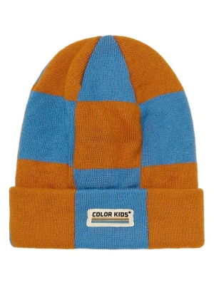 Color Kids Czapka w kolorze niebiesko-jasnobrązowym rozmiar: 52 cm