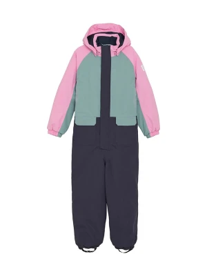 Color Kids Kombinezon zimowy w kolorze granatowo-turkusowo-jasnoróżowym rozmiar: 128