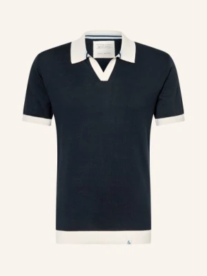 Colours & Sons Dzianinowa Koszulka Polo blau
