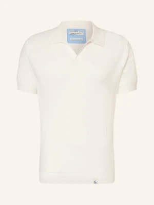 Colours & Sons Dzianinowa Koszulka Polo weiss