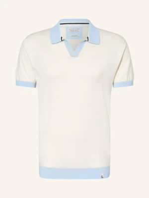 Colours & Sons Dzianinowa Koszulka Polo weiss