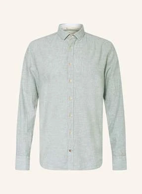 Colours & Sons Koszula Slim Fit Z Dodatkiem Lnu gruen