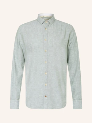 Colours & Sons Koszula Slim Fit Z Dodatkiem Lnu gruen