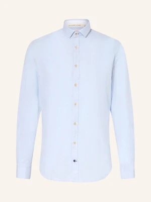 Colours & Sons Koszula Slim Fit Z Dodatkiem Lnu gruen