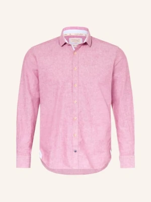 Colours & Sons Koszula Slim Fit Z Dodatkiem Lnu rot