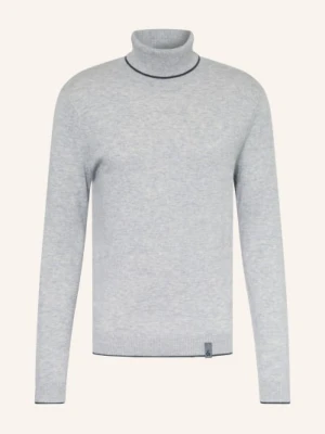 Colours & Sons Sweter Z Golfem Z Wełny Merynosowej grau