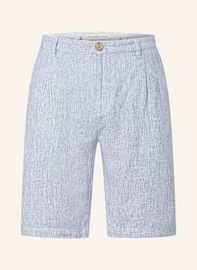 Colours & Sons Szorty Chinosy Z Lnem blau
