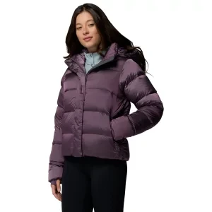 Columbia Amaze Puff Hooded Jacket 2133714609, Damskie, Fioletowe, kurtki, nylon, rozmiar: L