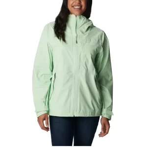 Columbia Ampli-Dry Waterproof Shell Jacket 1938973372, Damskie, Zielone, kurtki, nylon, rozmiar: L