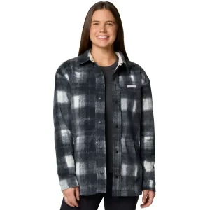 Columbia Benton Springs Fleece Shirt Jacket II 2085661191, Damskie, Szare, kurtki, poliester, rozmiar: L