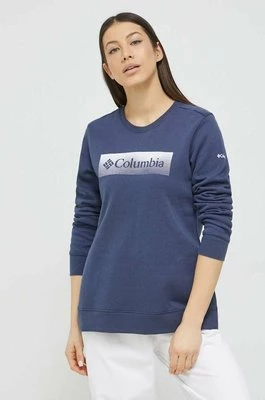 Columbia bluza damska kolor granatowy z nadrukiem