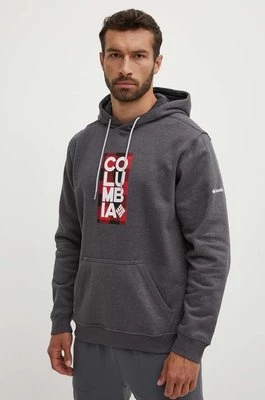 Columbia bluza EM2179 HOODIE męska kolor szary z kapturem gładka EM2179-GREY