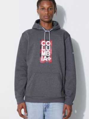 Columbia bluza EM2179 HOODIE męska kolor szary z kapturem gładka EM2179-GREY