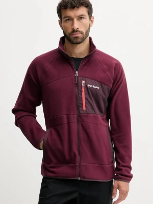 Columbia bluza Fast Trek męska kolor bordowy gładka 2135691