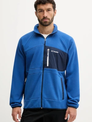 Columbia bluza Fast Trek męska kolor niebieski gładka 2135691
