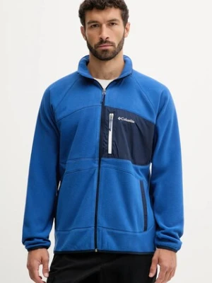 Columbia bluza Fast Trek męska kolor niebieski gładka 2135691