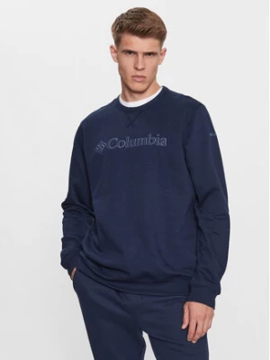 Columbia Bluza M Logo Fleece Crew Niebieski Regular Fit