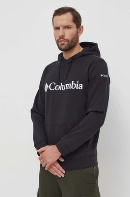 Columbia bluza CSC Basic Logo męska kolor czarny z kapturem z nadrukiem 1681664