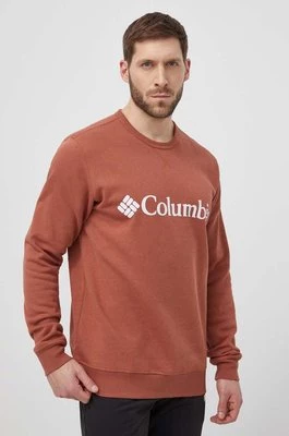 Columbia bluza męska kolor czerwony z nadrukiem