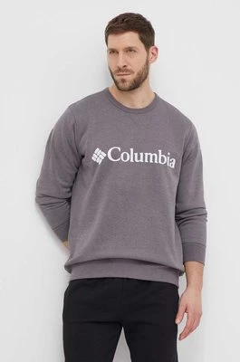 Columbia bluza męska kolor szary z nadrukiem