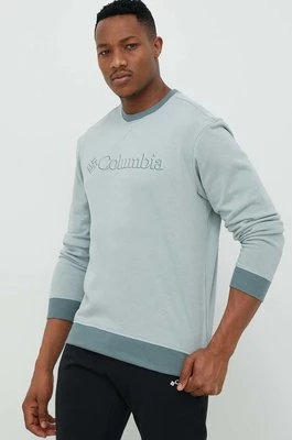 Columbia bluza męska kolor turkusowy z nadrukiem
