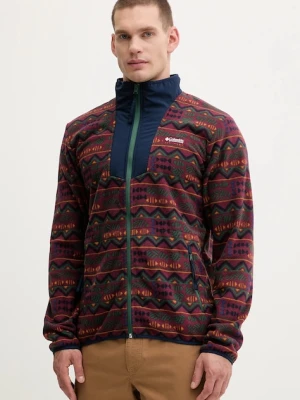 Columbia bluza outdoorowa Sequoia Grove męska kolor bordowy wzorzysta 2135511