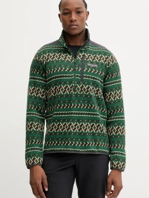 Columbia bluza outdoorowa Sweater Weather męska kolor zielony wzorzysta 2097741