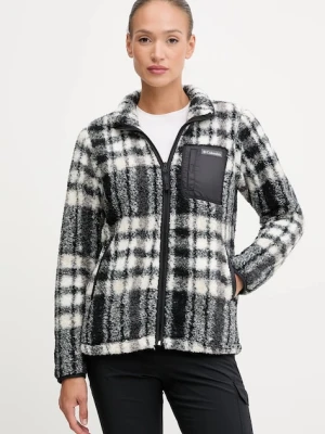Columbia bluza outdoorowa West Bend damska kolor czarny wzorzysta 2085854