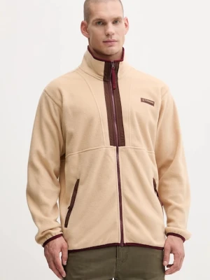 Columbia bluza polarowa Backbowl II Full Zip Fleece kolor beżowy gładka 2090851