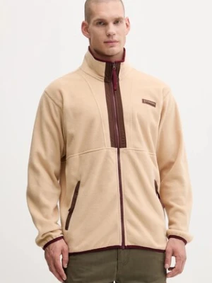 Columbia bluza polarowa Backbowl II Full Zip Fleece kolor beżowy gładka 2090851