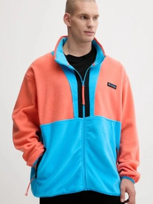 Columbia bluza polarowa Backbowl II Full Zip Fleece kolor niebieski gładka 2090851