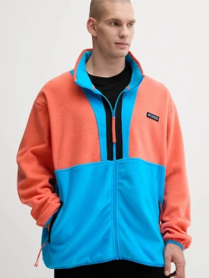 Columbia bluza polarowa Backbowl II Full Zip Fleece kolor niebieski gładka 2090851