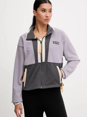 Columbia bluza polarowa Backbowl II FZ Fleece kolor fioletowy wzorzysta 2092163