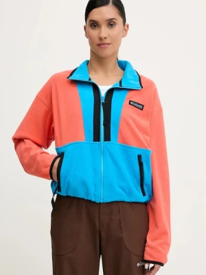Columbia bluza polarowa Backbowl II FZ Fleece kolor niebieski wzorzysta 2092163