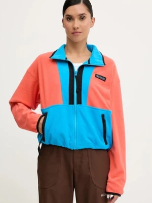 Columbia bluza polarowa Backbowl II FZ Fleece kolor niebieski wzorzysta 2092163