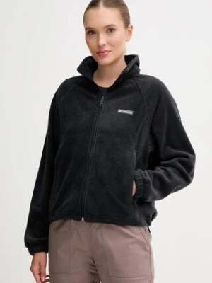 Columbia bluza polarowa Benton Springs damska kolor czarny gładka 2136221