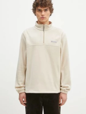 Columbia bluza polarowa Steens Mountain Half Zip kolor brązowy gładka 1620191