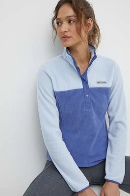 Columbia bluza sportowa Benton Springs damska kolor niebieski gładka 1860991