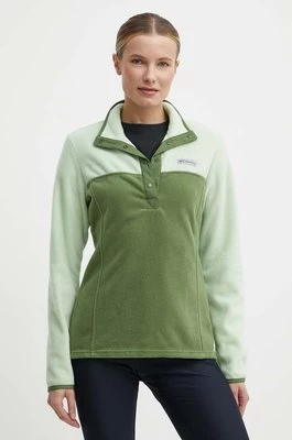 Columbia bluza sportowa Benton Springs damska kolor zielony gładka 1860991