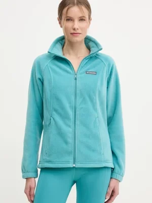 Columbia bluza sportowa Benton Springs kolor turkusowy gładka 1372111