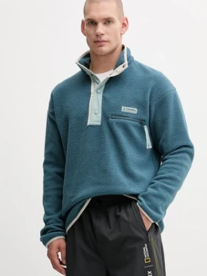 Columbia bluza sportowa Helvetia II kolor turkusowy gładka 2090891