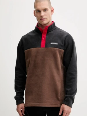 Columbia bluza sportowa Steens Mountain Half Snap kolor brązowy wzorzysta 2097721
