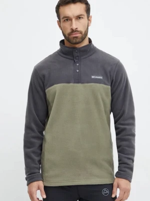 Columbia bluza sportowa Steens Mountain Half Snap kolor zielony wzorzysta 2097721